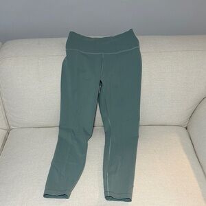 lululemon athletica Wunder Train High Rise Crop 23” Teal Leggings